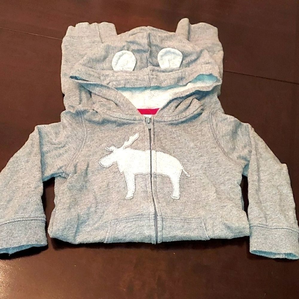Carter's Gray Moose Jumpsuit Sz 18M